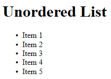 قوائم HTML Lists